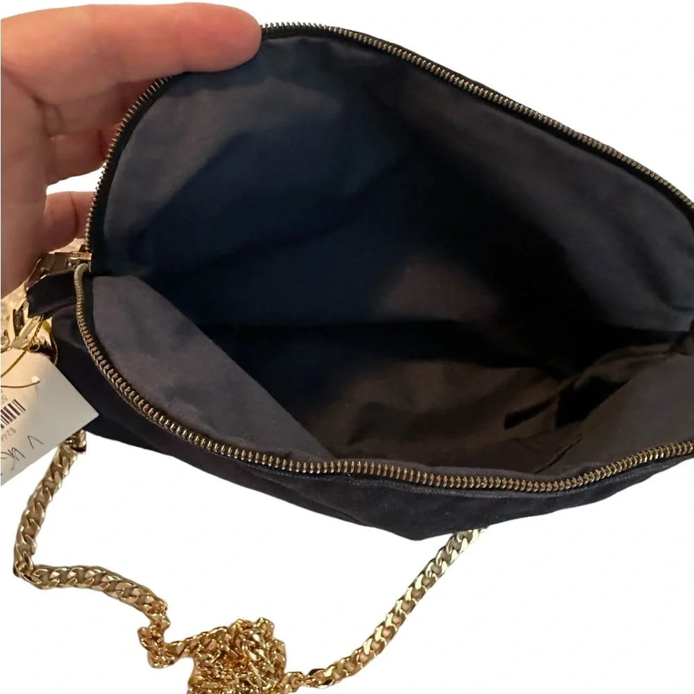 Authentic Hermes Bolide Cosmetic Pouch Navy Blue